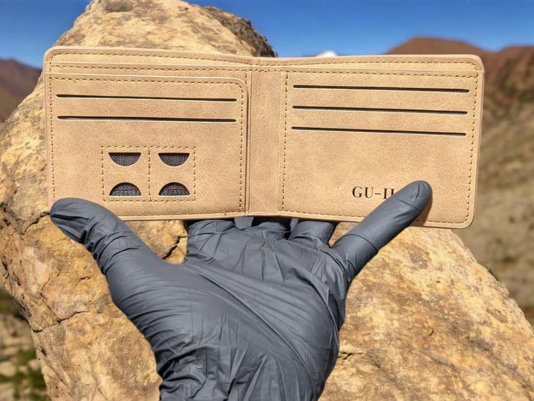 Men's Genuine Leather Wallet with Subtle Logo