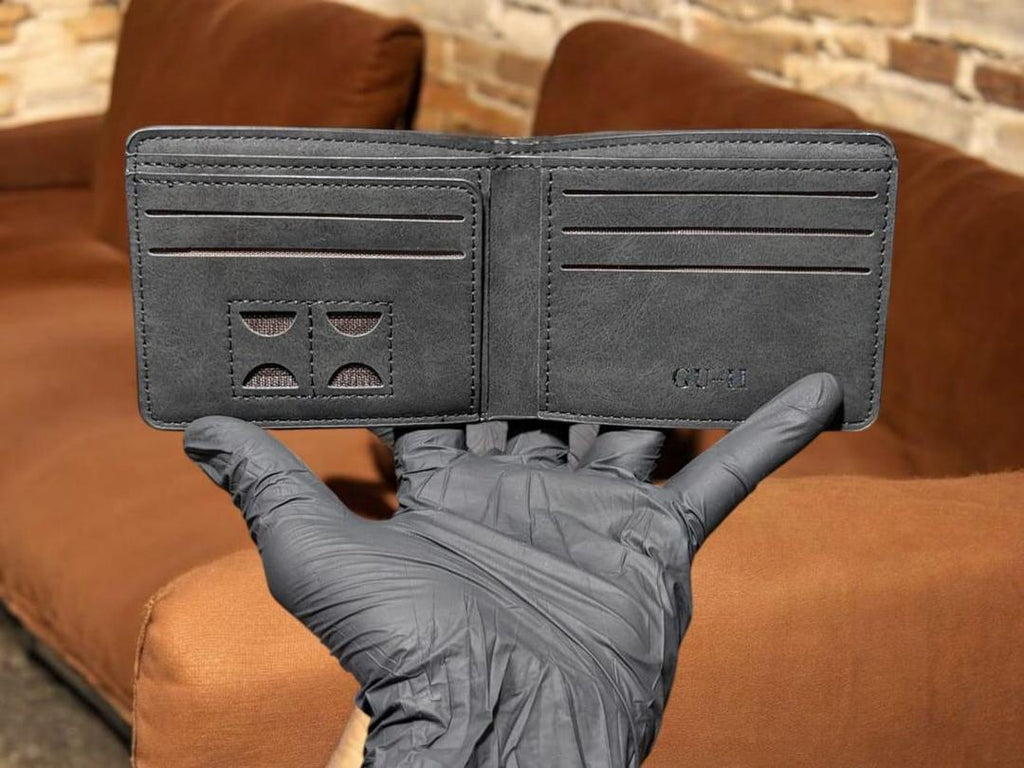 Men's Genuine Leather Wallet with Subtle Logo