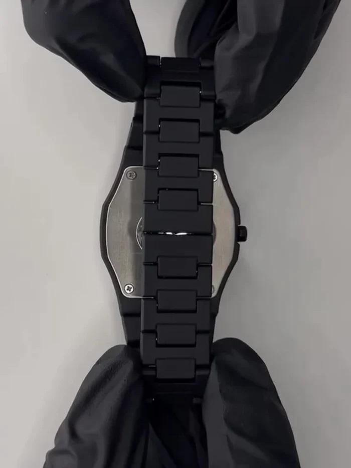 Black Arabic Aura Carbon Fiber Watch for Men