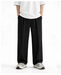 1 Pc Men's Jersey Plain Pleated Trousers