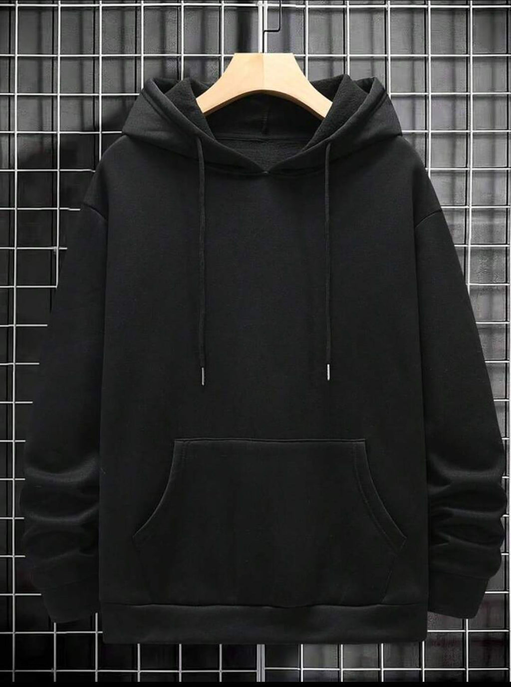 Men's Black Fleece Hoodie