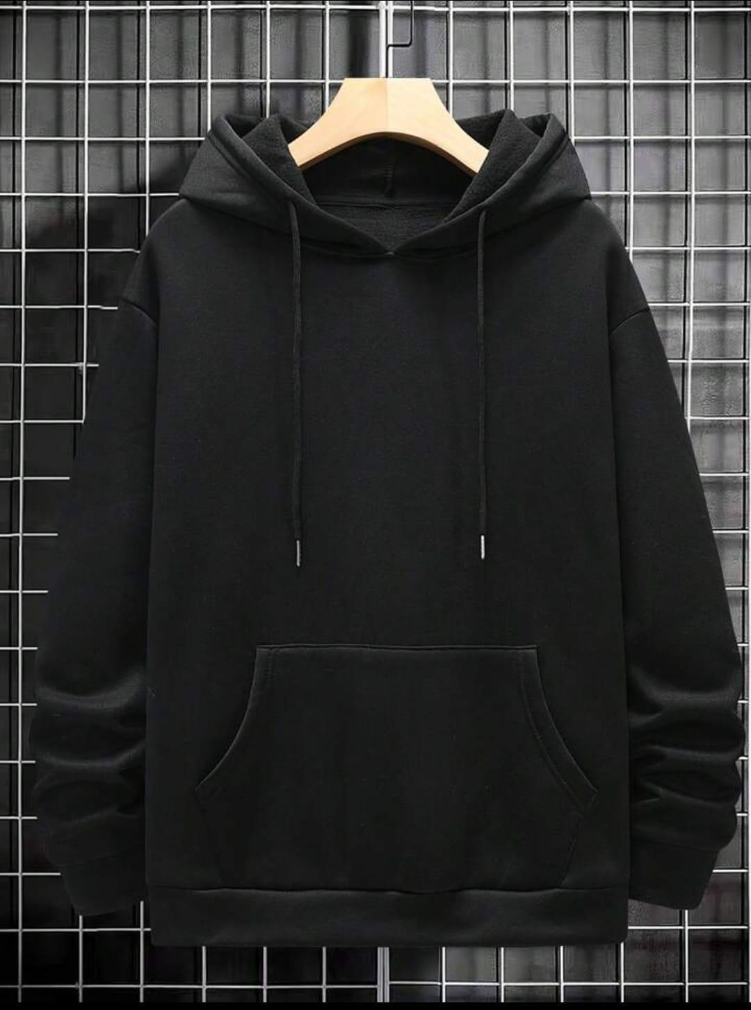 Men's Black Fleece Hoodie