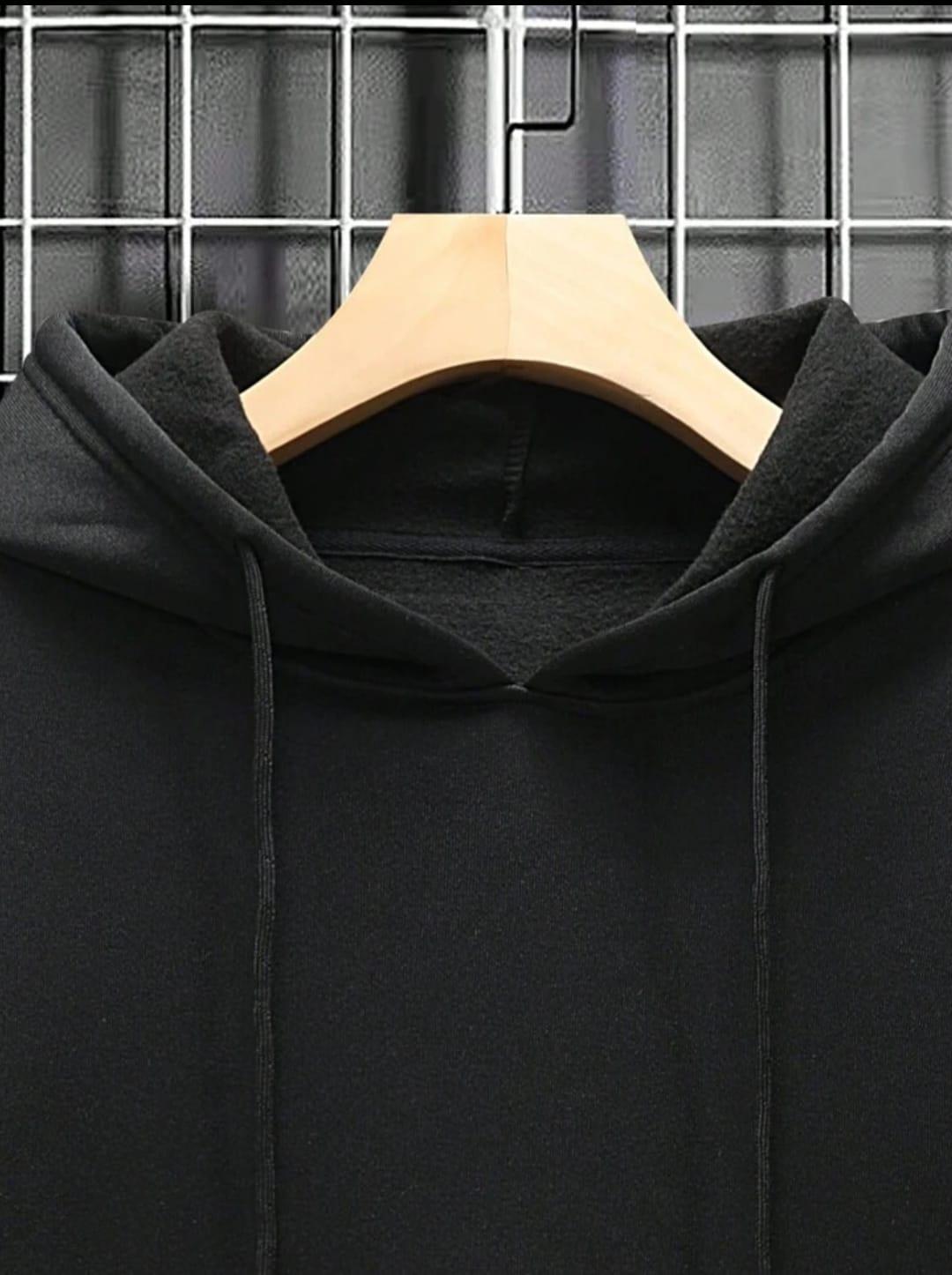 Men's Black Fleece Hoodie