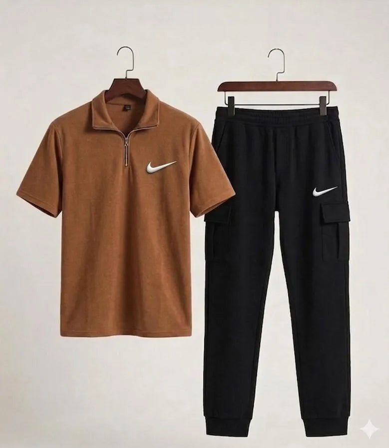Men Polo Track Suit with Nike Logo