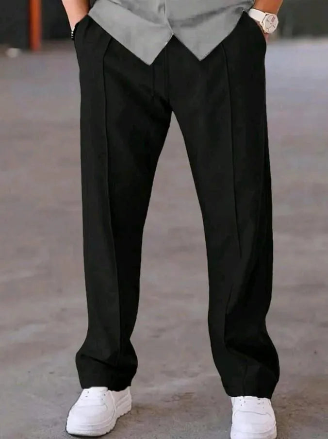 Men's Dri Fit Plain Trouser - 1 Pc in Black