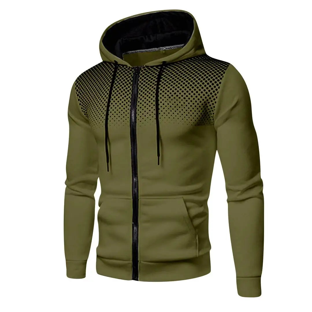 Men Navy Blue Hoodie with Mesh Design Winter Casual Jacket