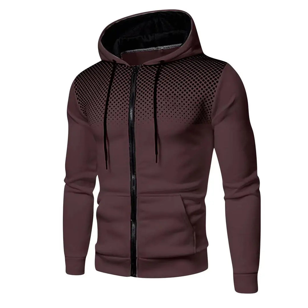 Men Navy Blue Hoodie with Mesh Design Winter Casual Jacket